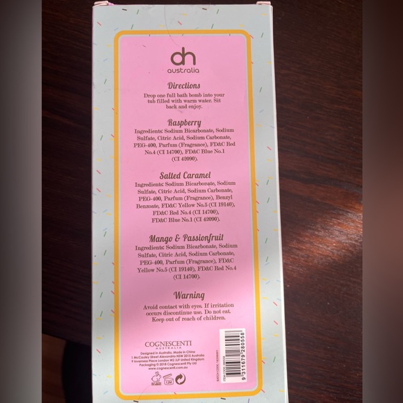 Australia Icecream Bath Bombs, Rasberry, Salted Caramel, Mango&Passionfruit. - Picture 3 of 3